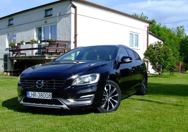 Volvo V60 cena 43500 przebieg: 264134, rok produkcji 2014 z Jaraczewo małe 106